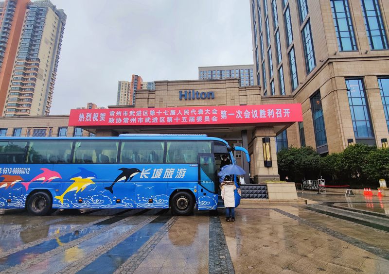 16辆大巴保障武进区两会用车